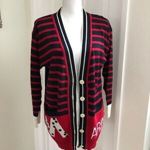 Mondi Vintage Nautical Cardigan Sz 36 = 4-6 US